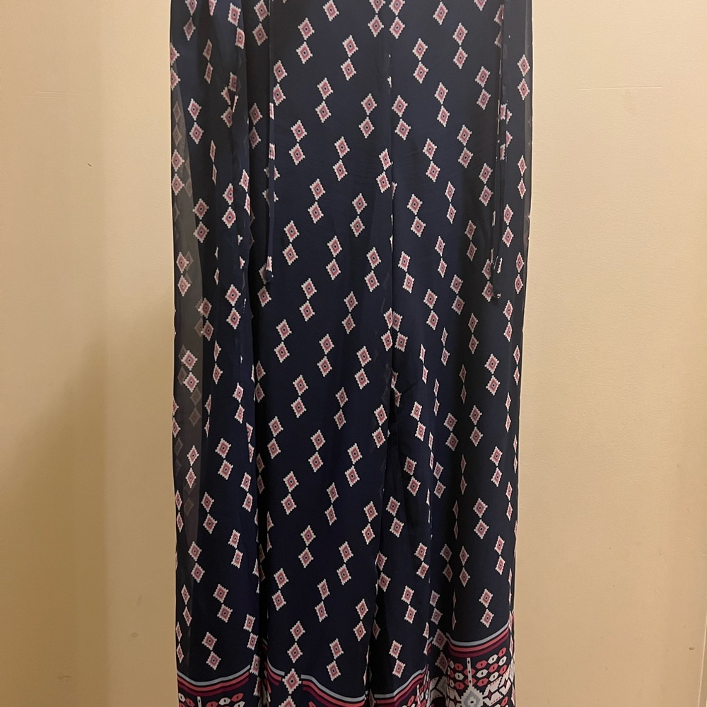 Women's 1X XL 14/16 Wide leg print pants sheer